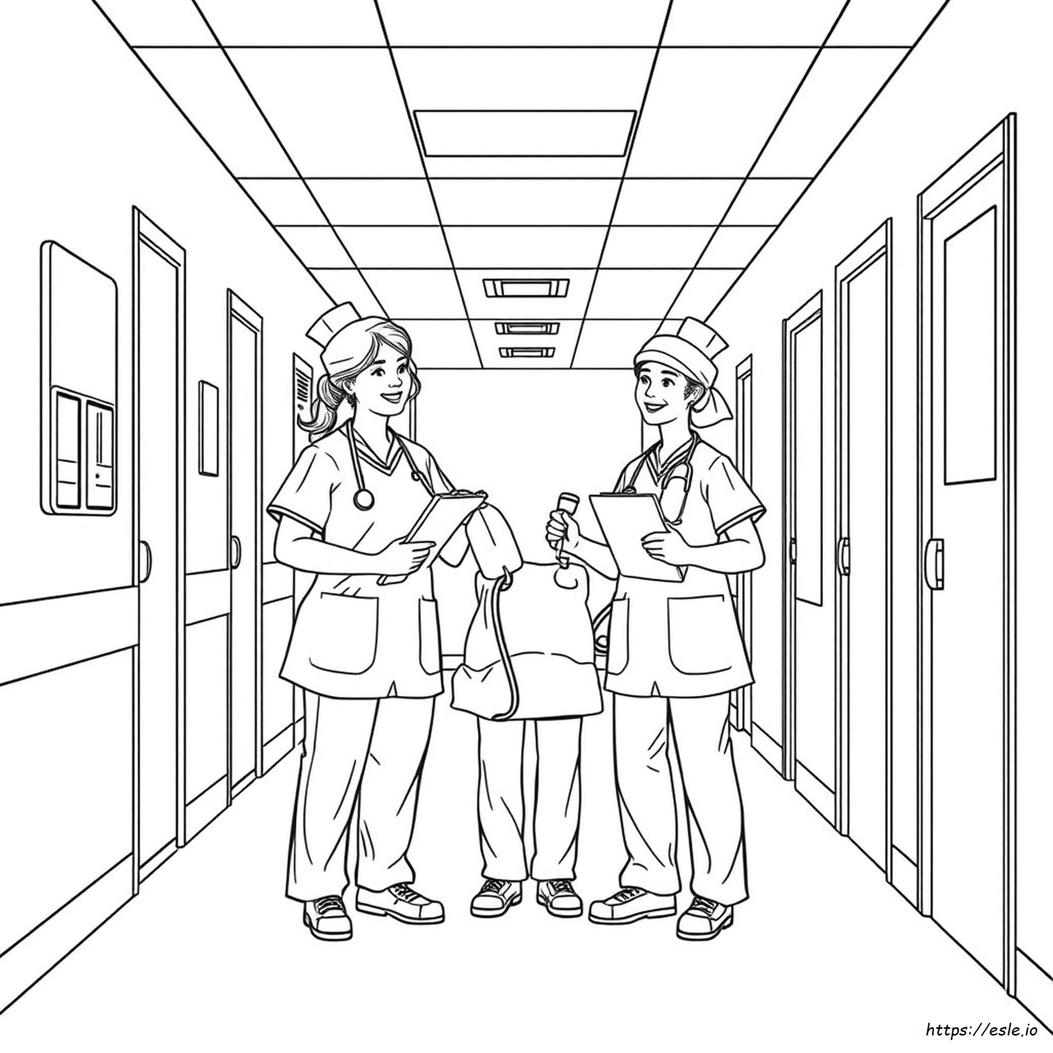 Printable Nurse Coloring Pages