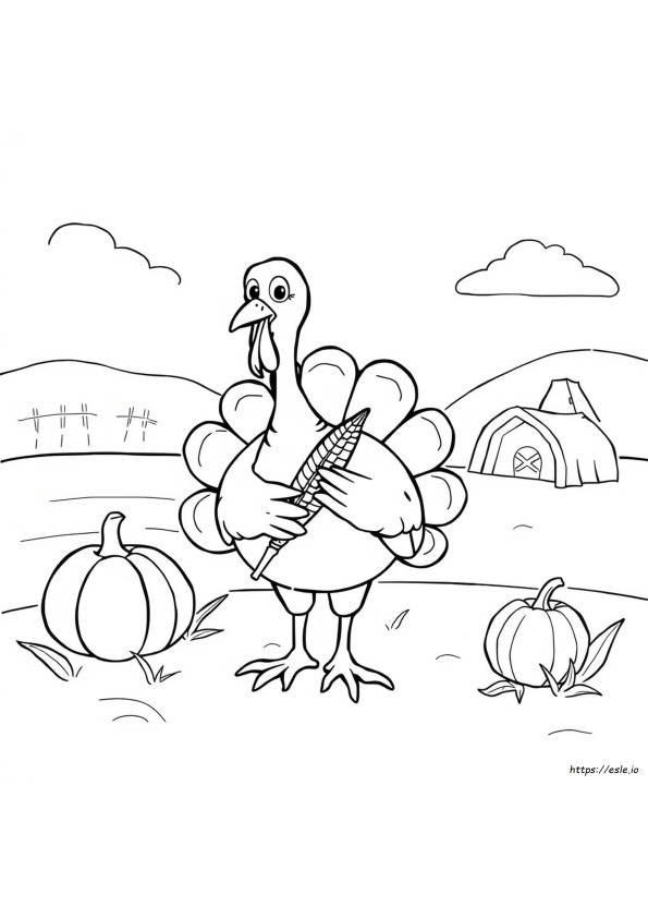 Kindergarten Turkey Coloring Pages