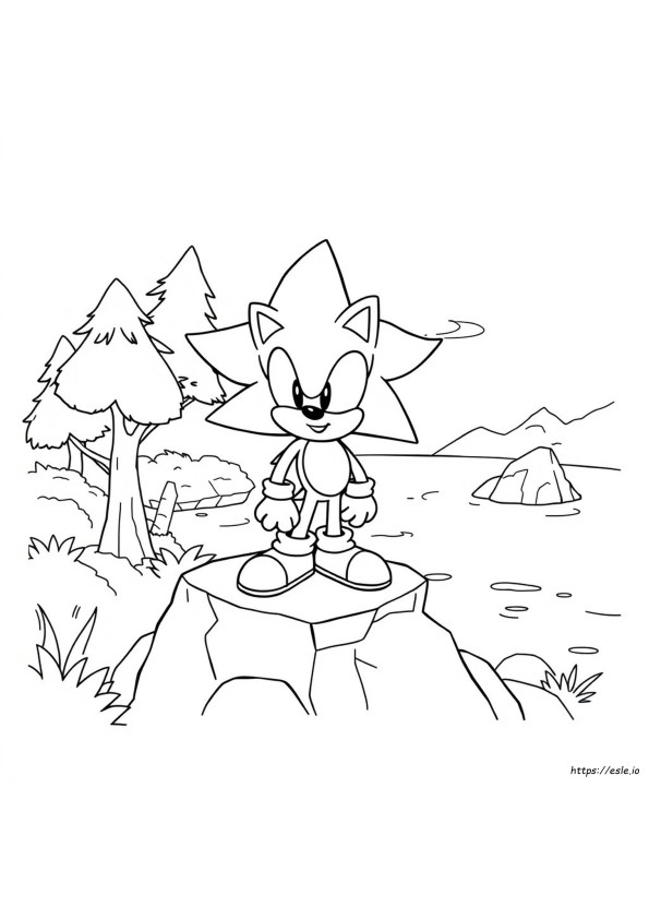 Manic The Hedgehog Gambar Mewarnai