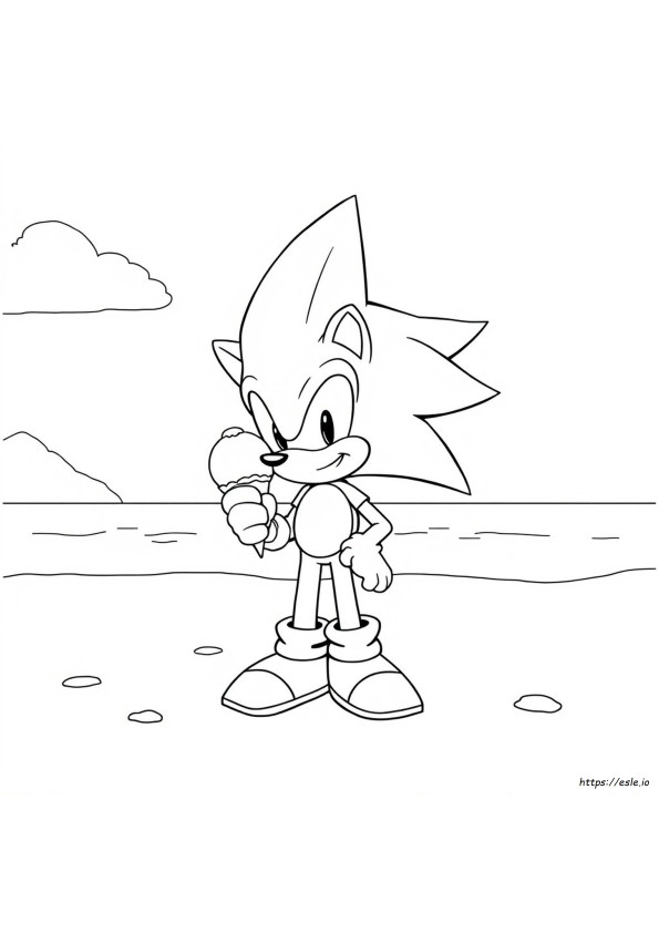 Sonic Colouring In Picture