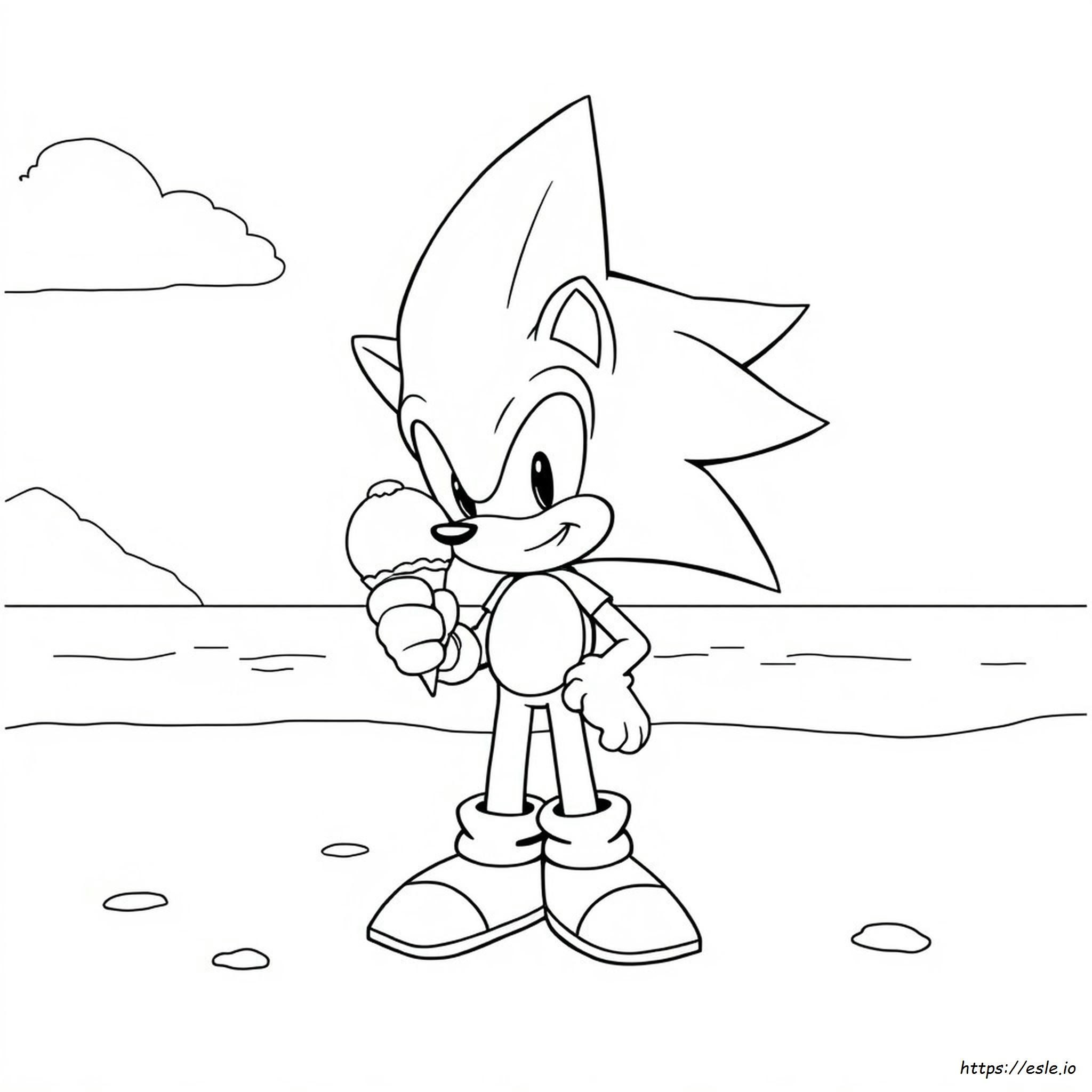 Dibujo De Sonic Para Colorear