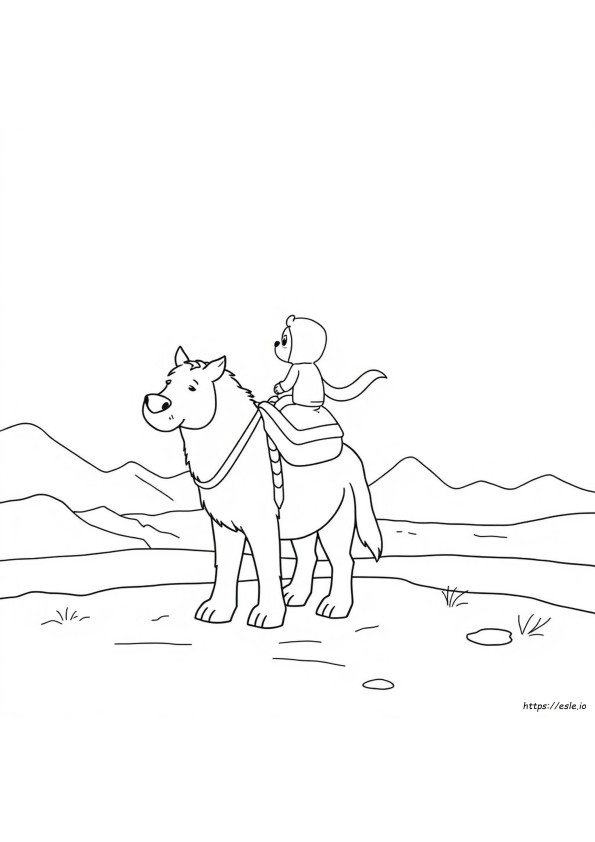 Winton Bluey Coloring Page