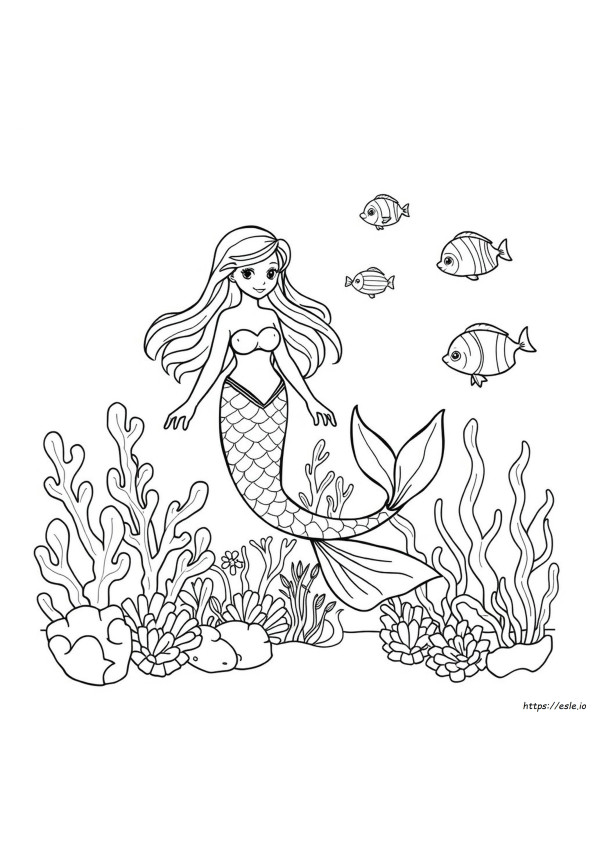 Libro De Colorear De Sirenas