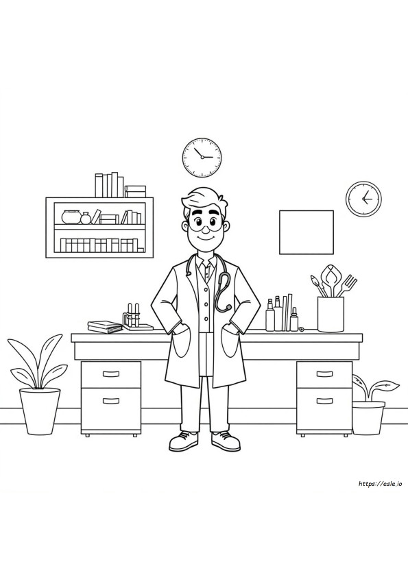 Dokter Kleurplaat