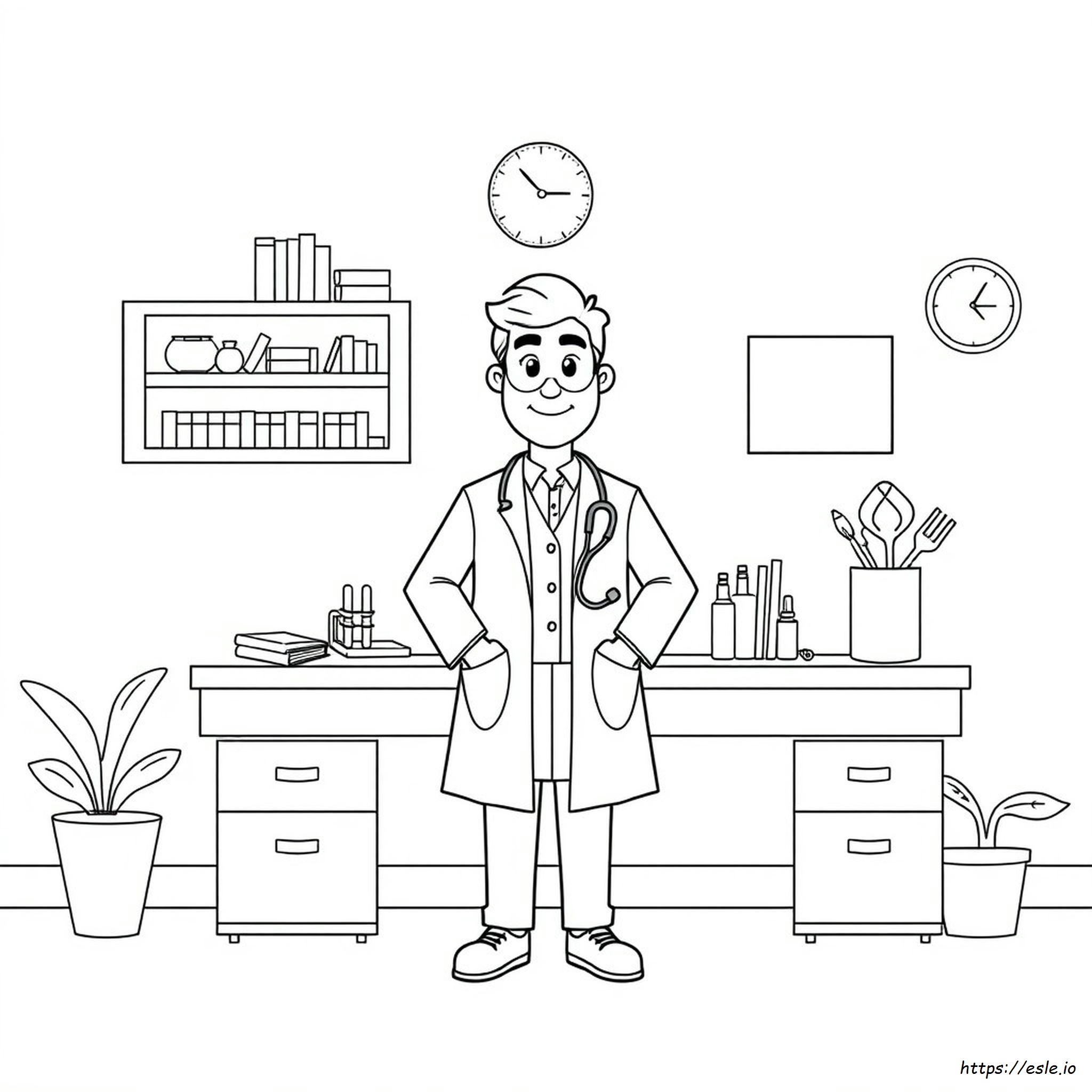 Doctor For Colouring