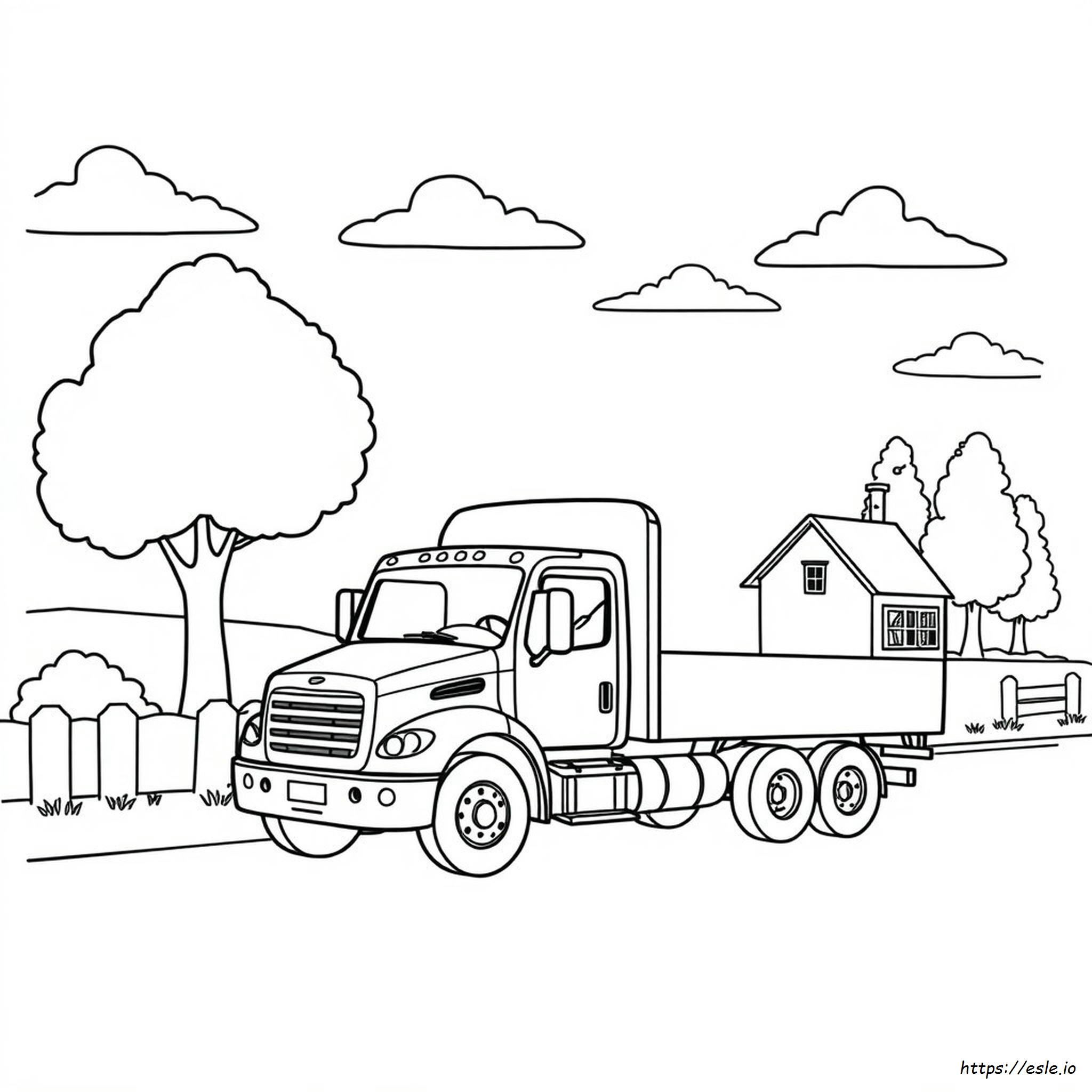 Camion Semplici Da Colorare