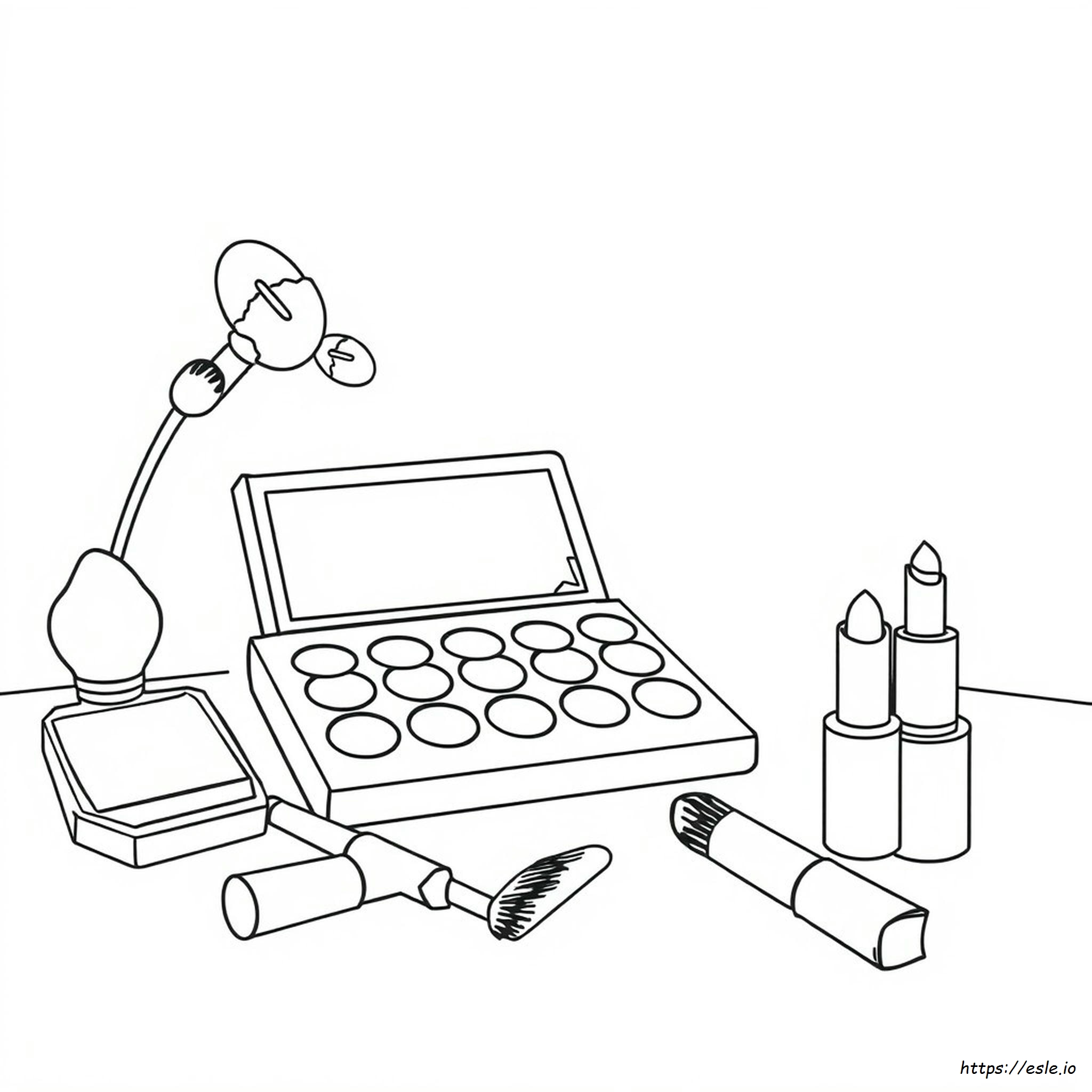 Disegni Da Colorare Trucco Cosmetici