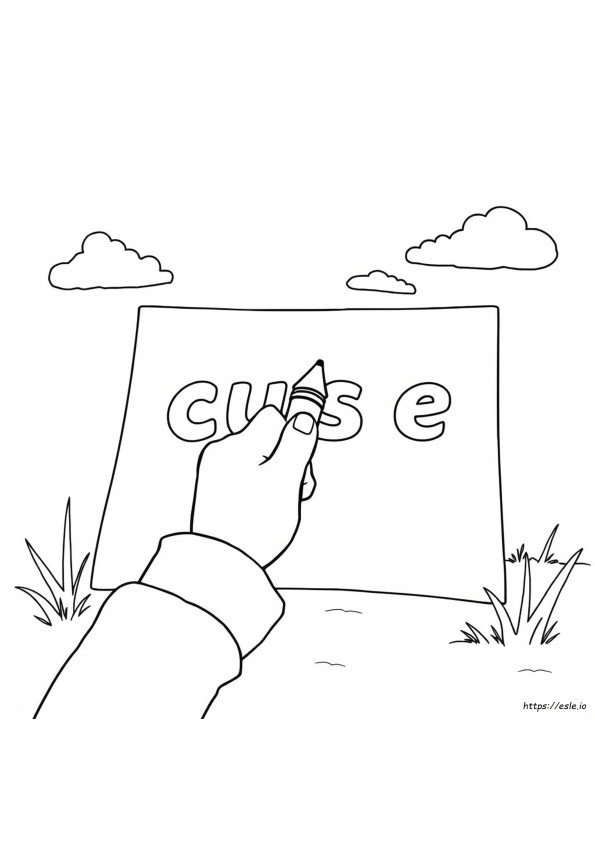 Proste Łatwe Kolorowanki Z Przekleństwami