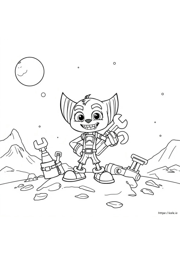 Ratchet Coloring Pages