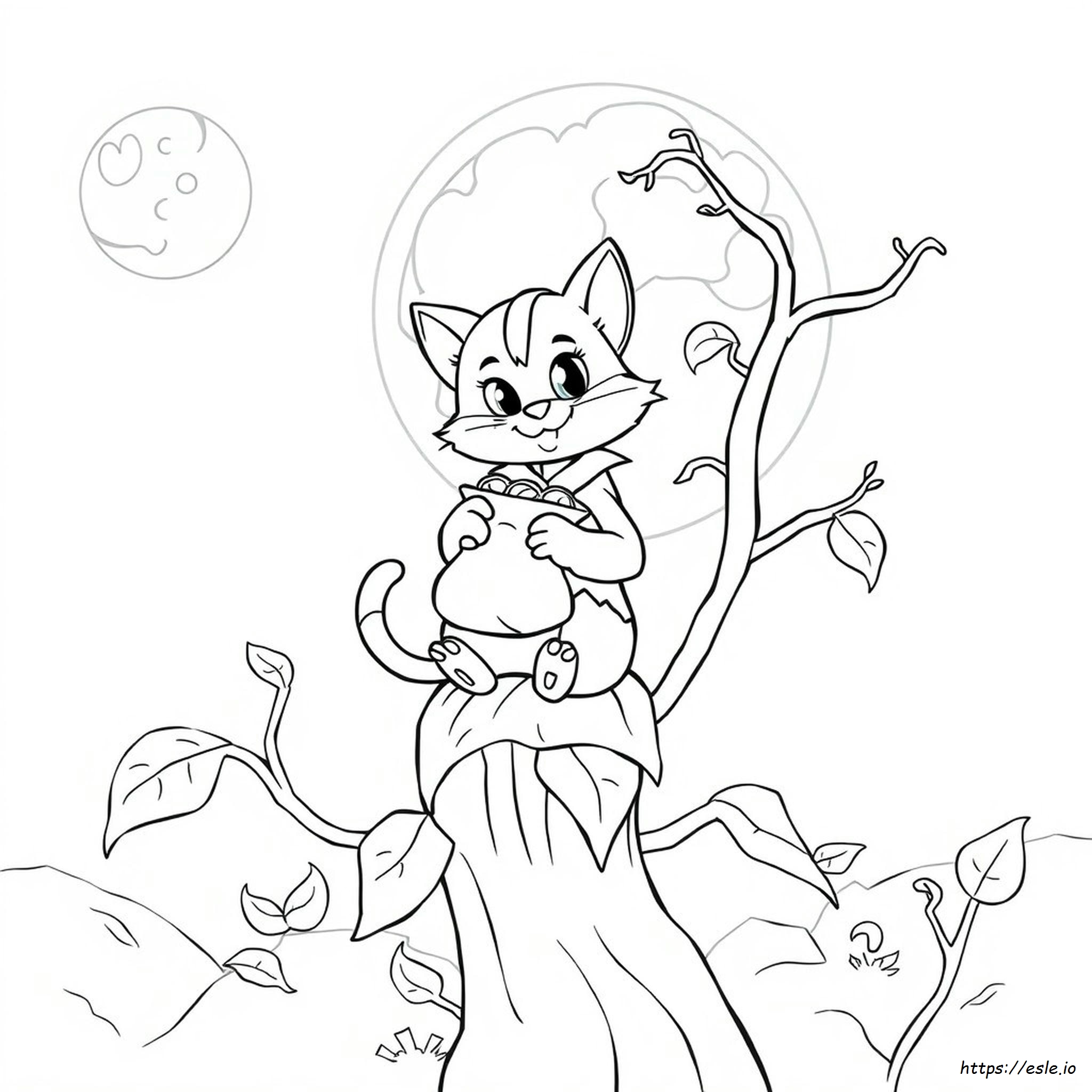 Puss In Boots Colouring Pages