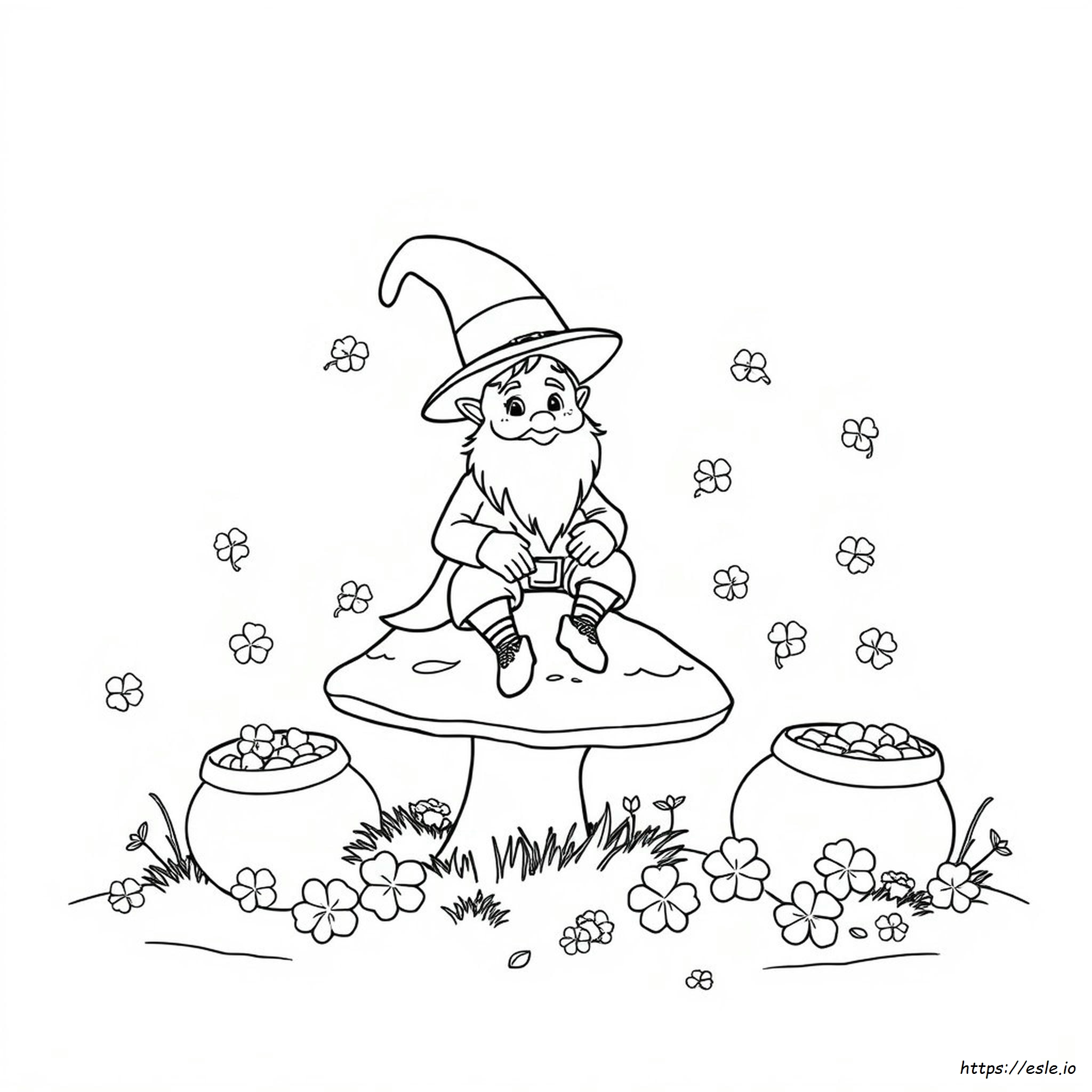 Coloring Picture Of A Leprechaun