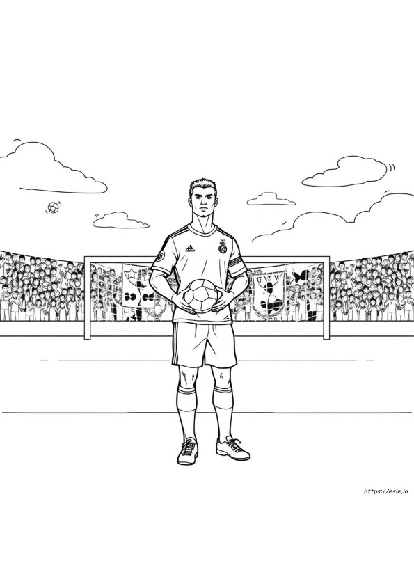 Coloriage Cristiano Ronaldo