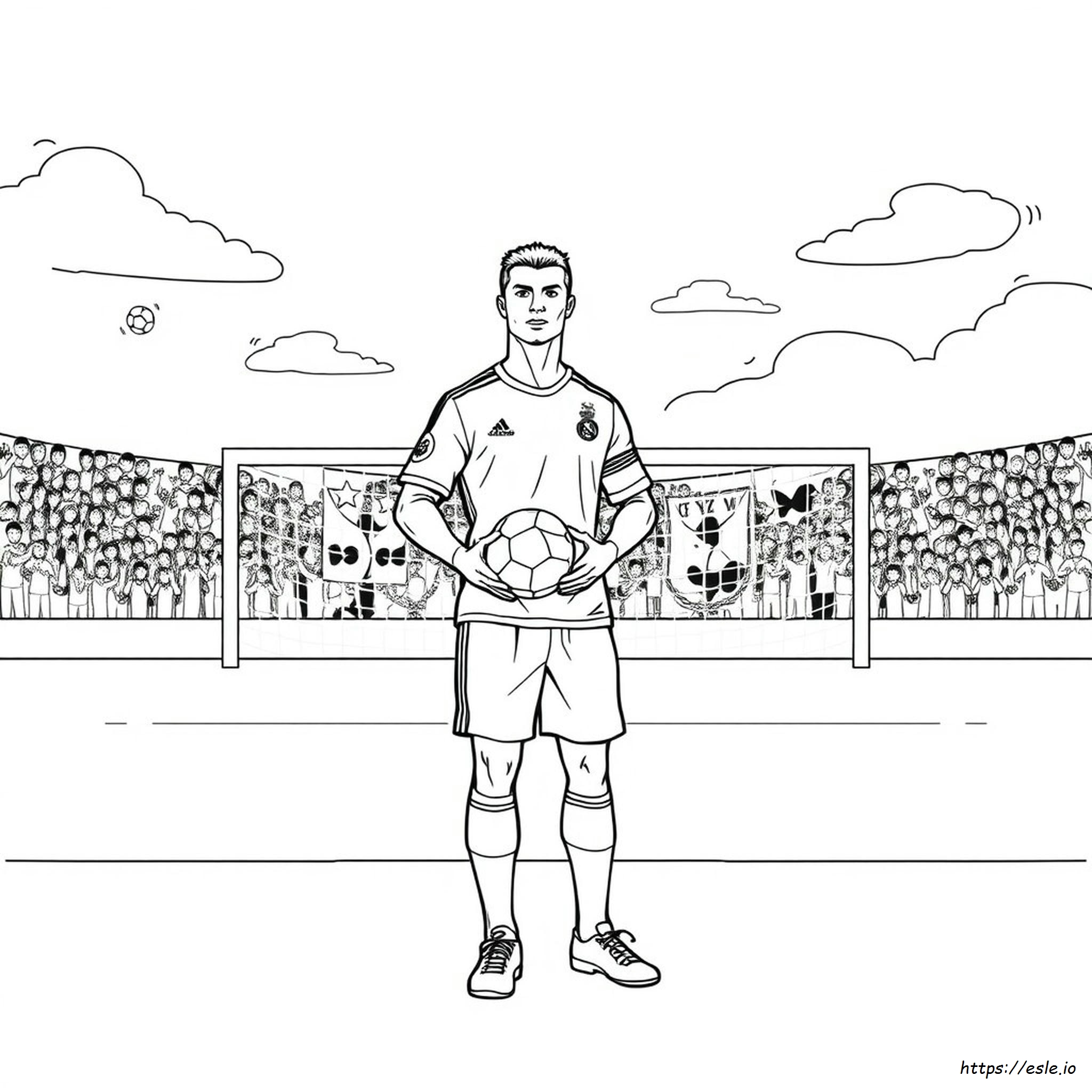 Coloring Cristiano Ronaldo