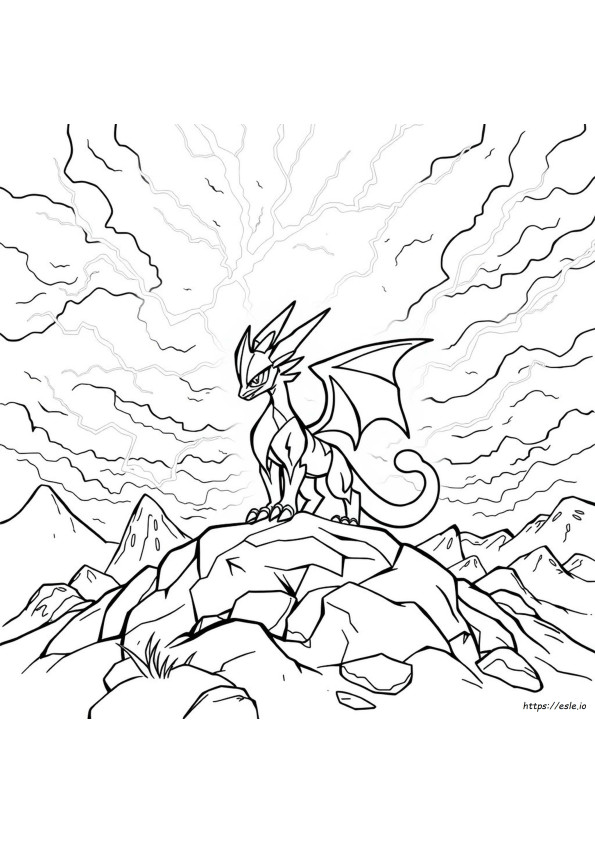 Pokemon Coloring Pages Zekrom