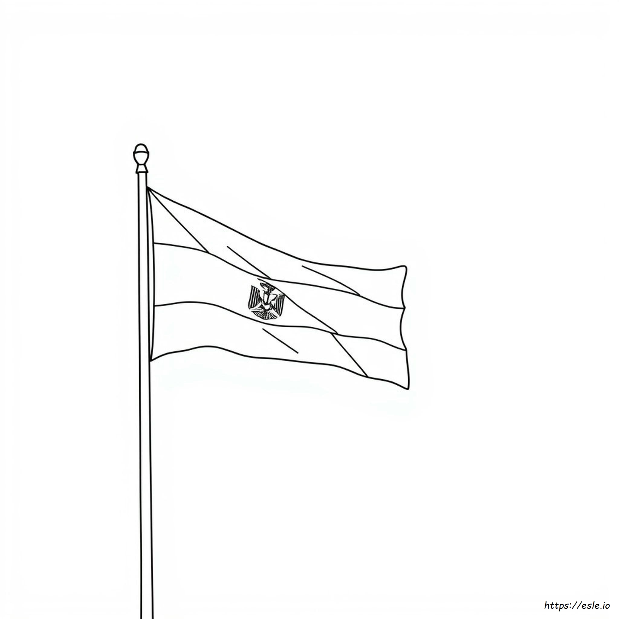 Egypt Flag Coloring Sheet