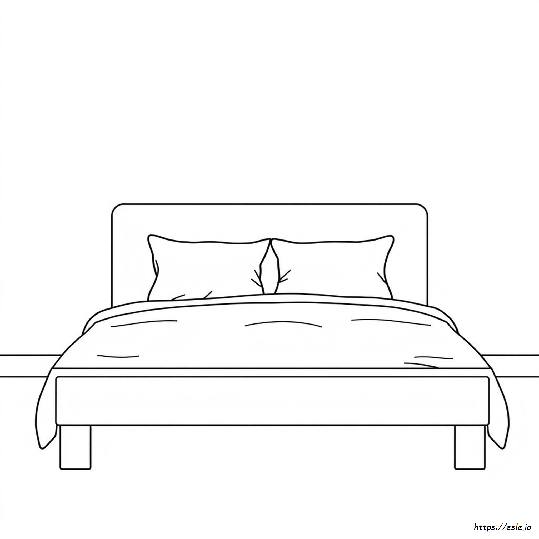 Colouring Picture Of Bed