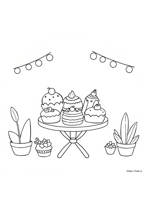 Cibo Kawaii Da Colorare Gratis