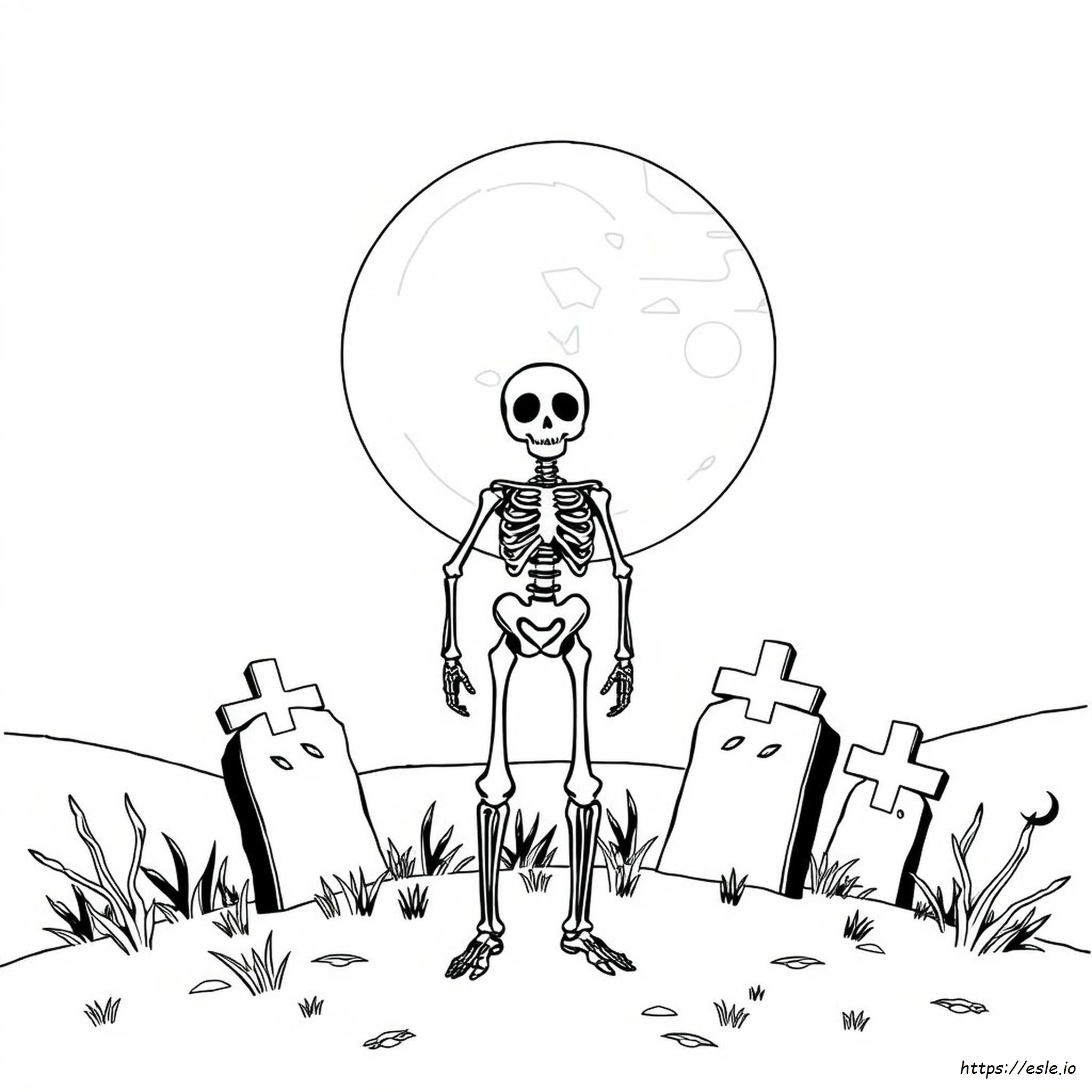 Halloween Skeleton Coloring Pages