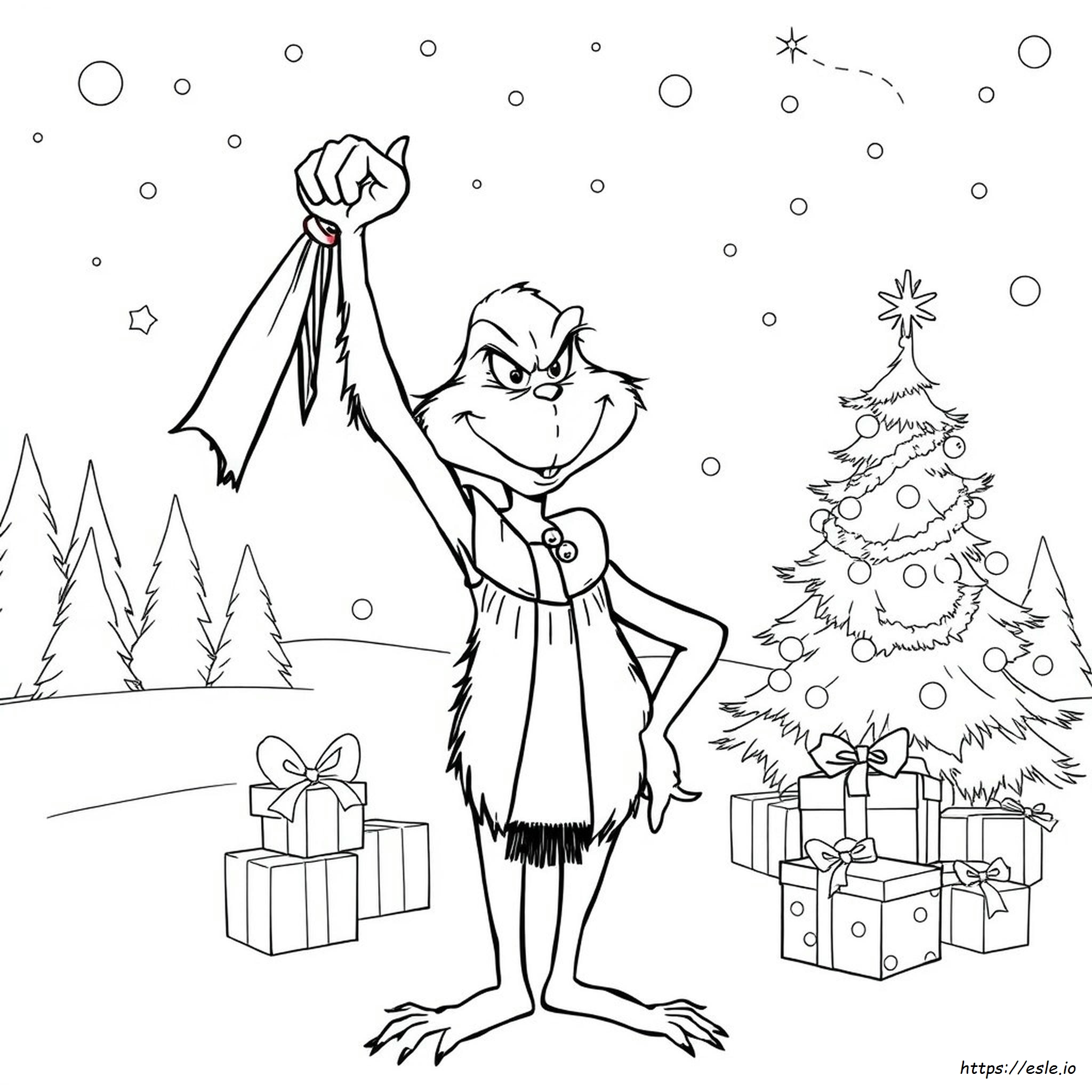 Grinch Arm Kleurplaat kleurplaat