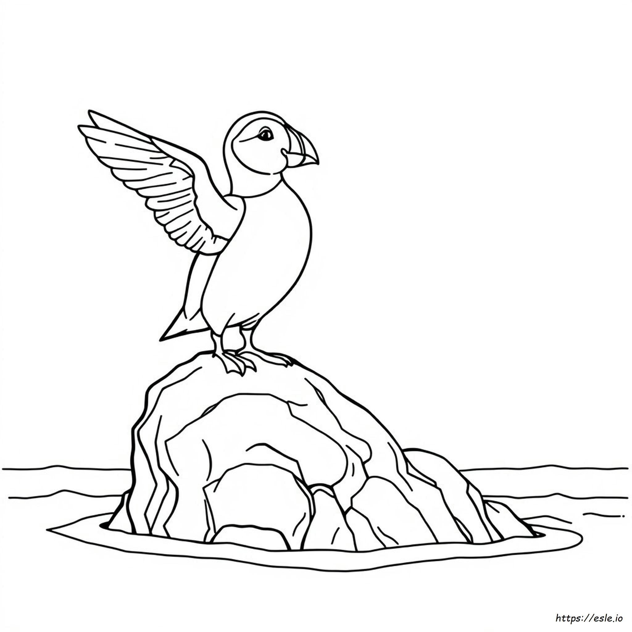 Kolorowanki Puffin Rock