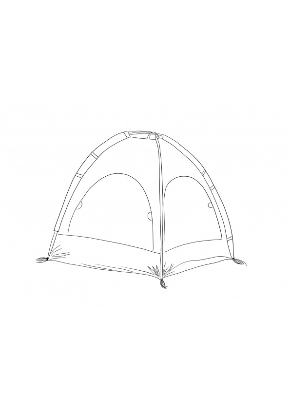 Tente de camping imprimable gratuitement pour impression ou enregistrement pour une image ultérieure