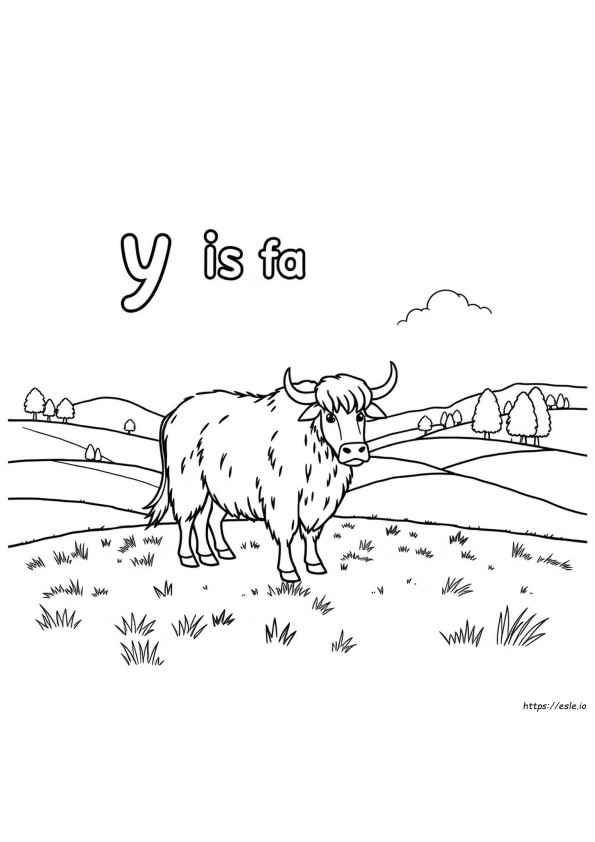 Y, Mint Ják, Színező Oldal