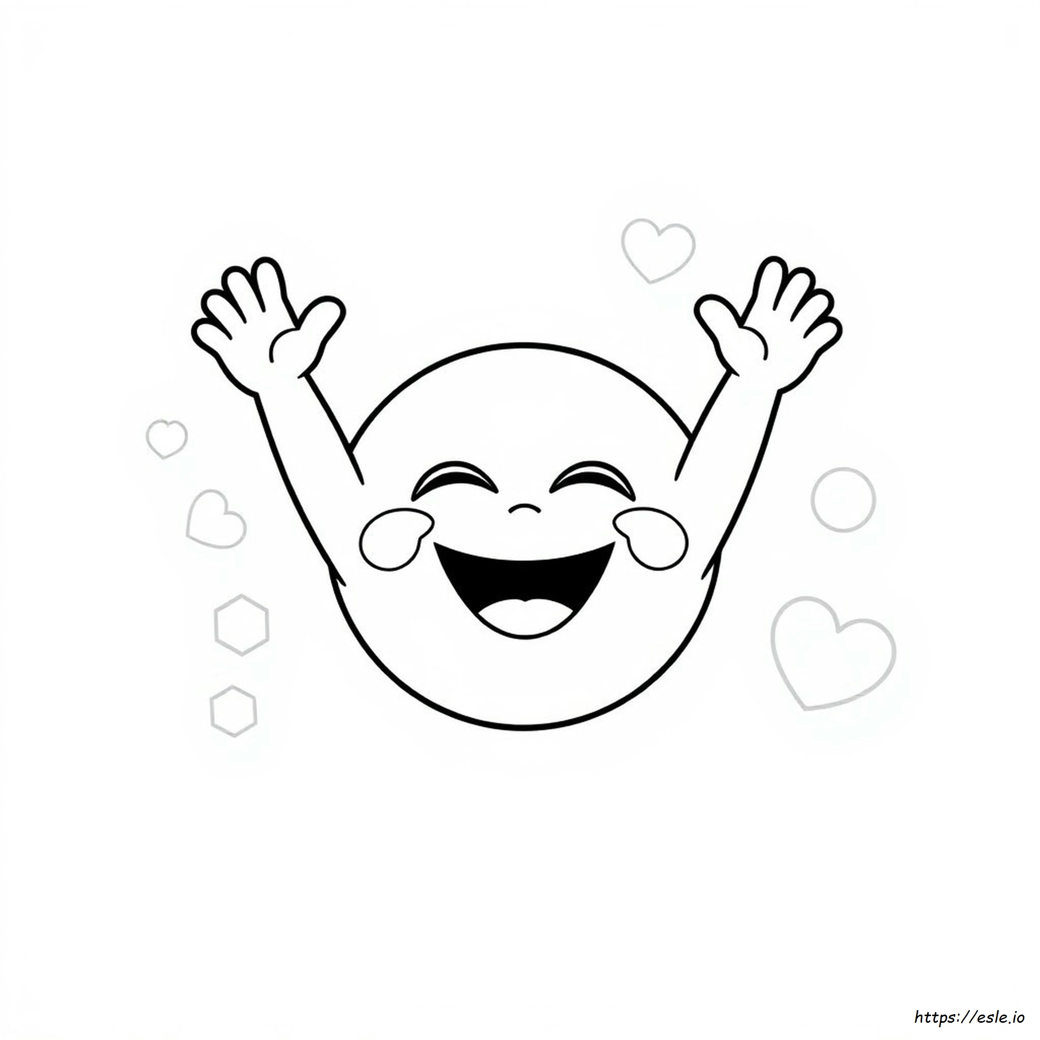 Lachender Emoji Ausmalbilder