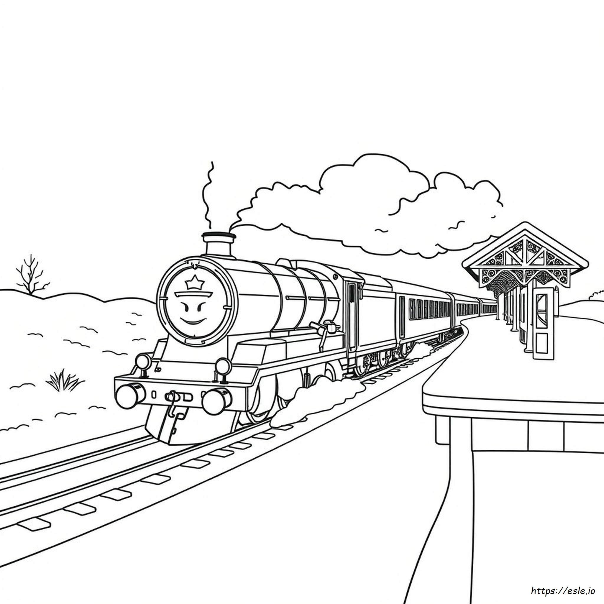 Hogwarts Express Coloring Page