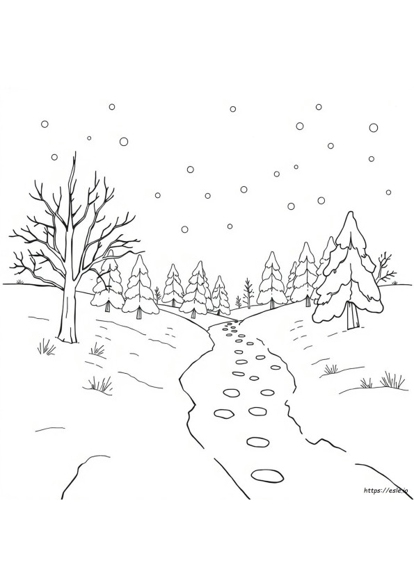 Sneeuw Kleurplaten