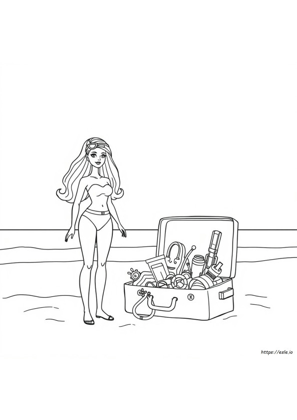Barbie Colouring Images