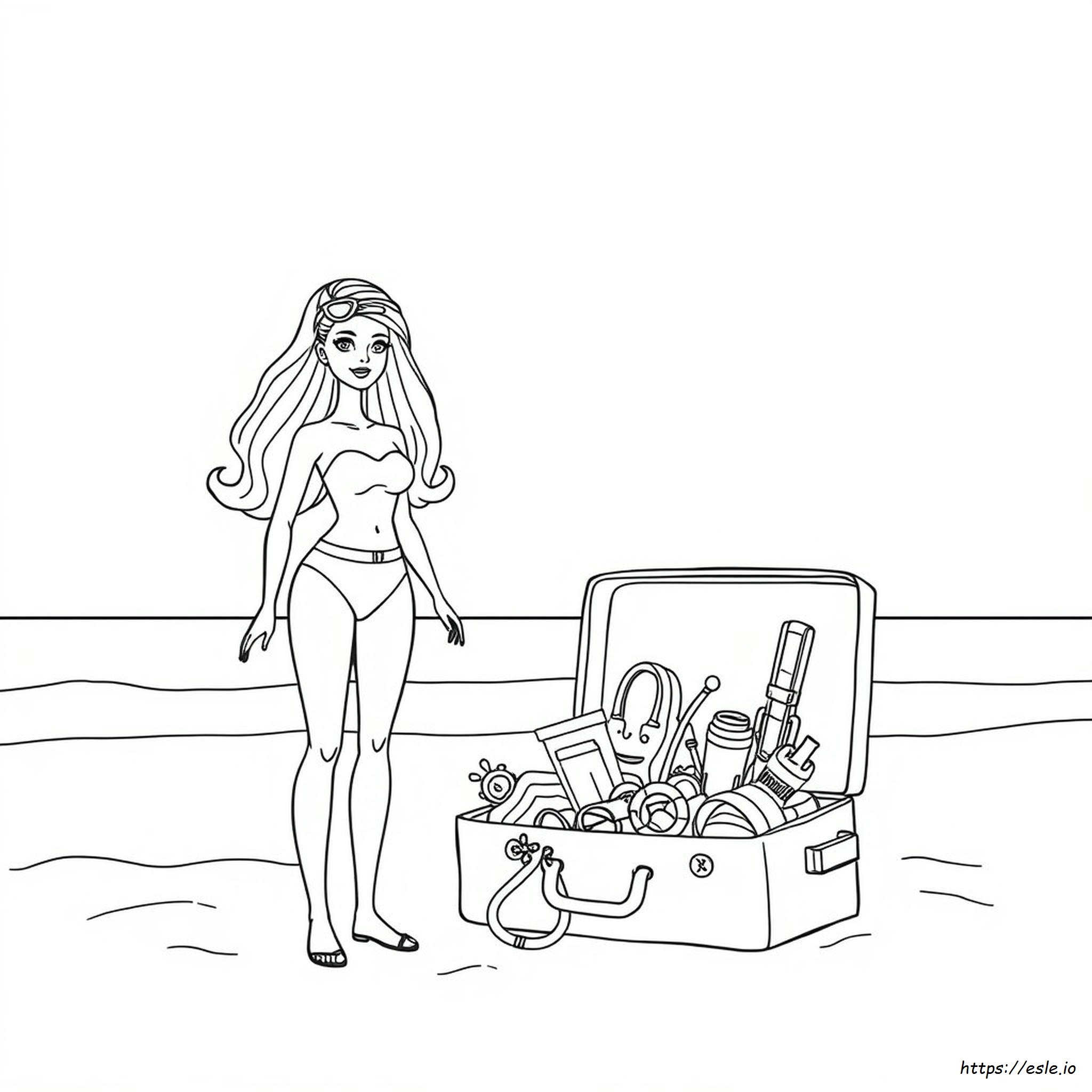 Barbie Gambar Mewarnai