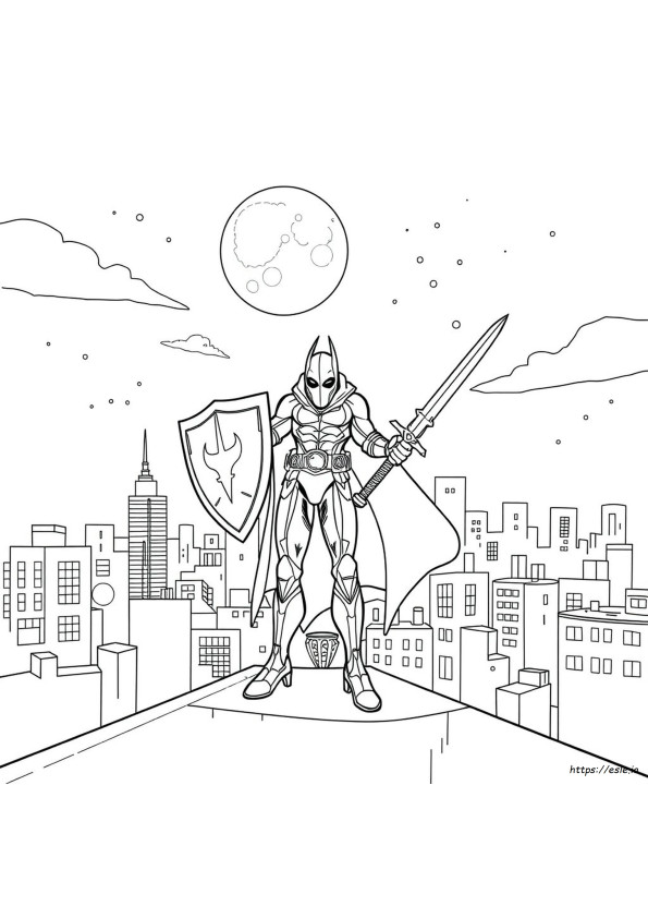Marvel Moon Knight Ausmalbilder