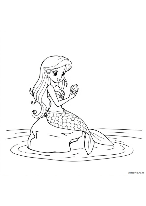 Kuromi Sirena Páginas Para Colorear