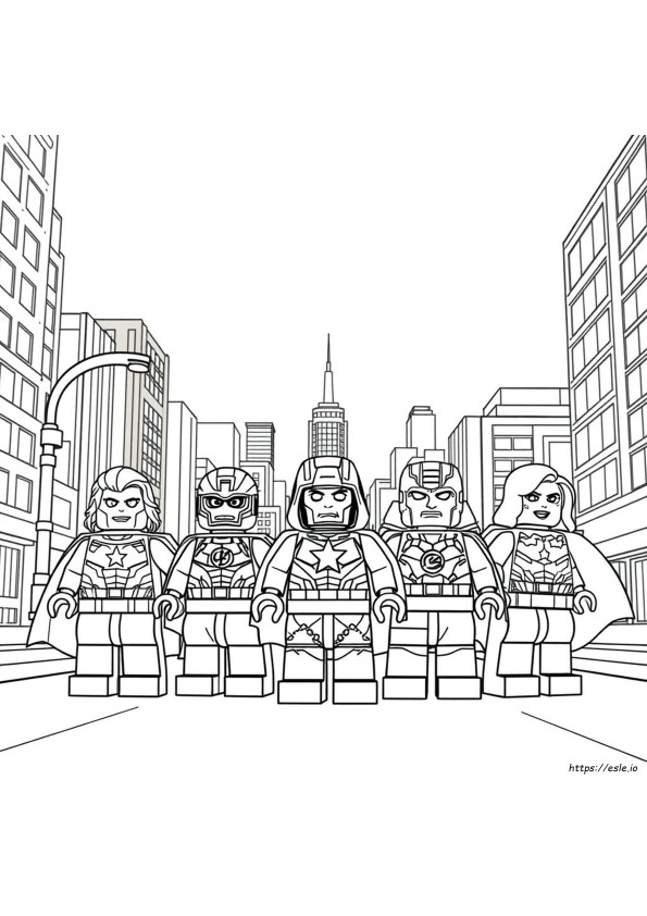 Lego Marvel Mewarnai Gambar