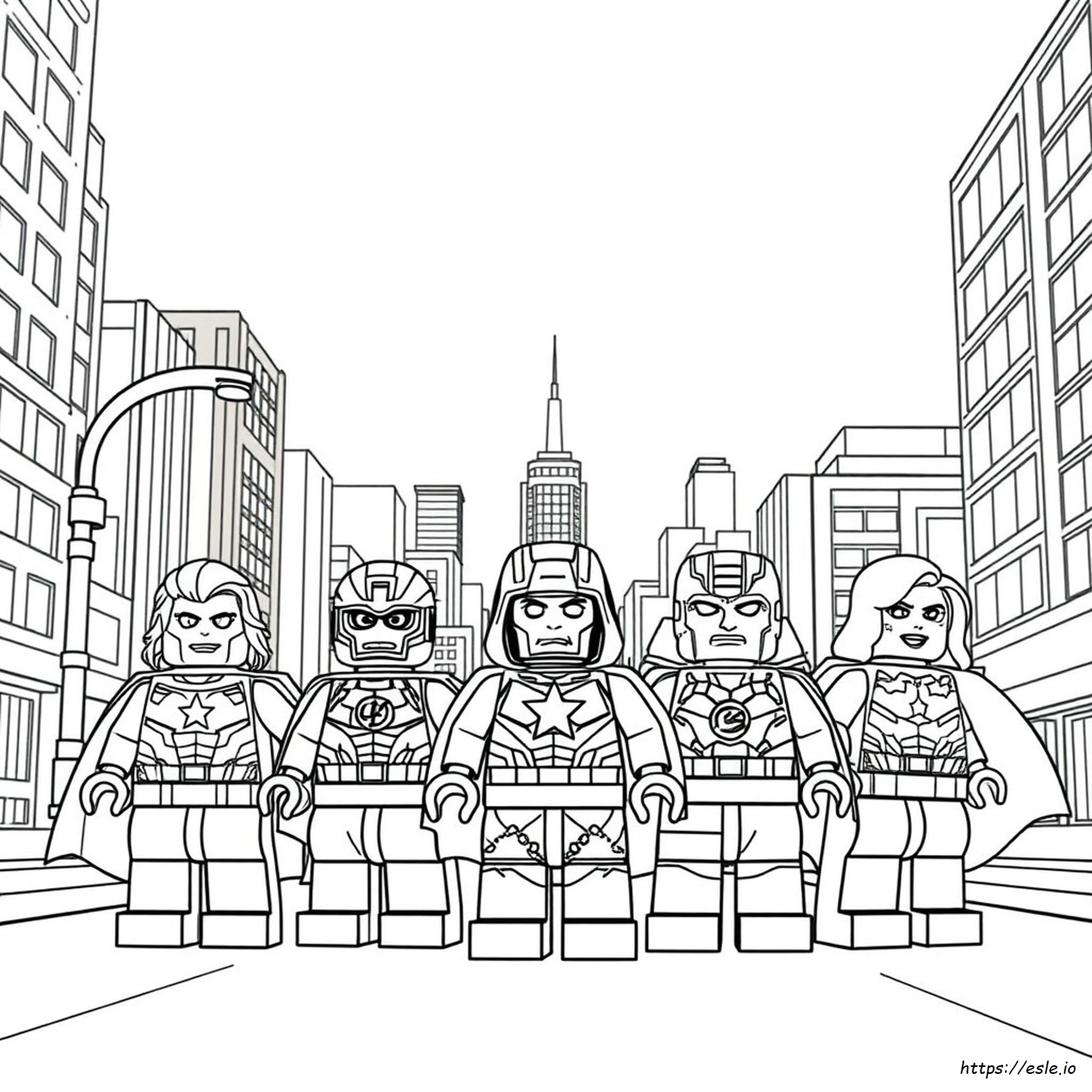 Kolorowanka Lego Marvel