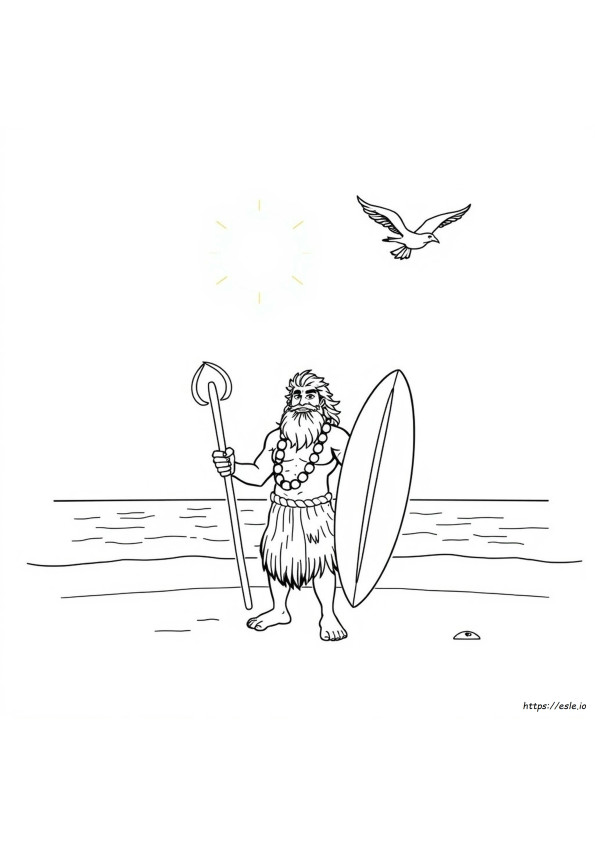 Maui Coloring Picture