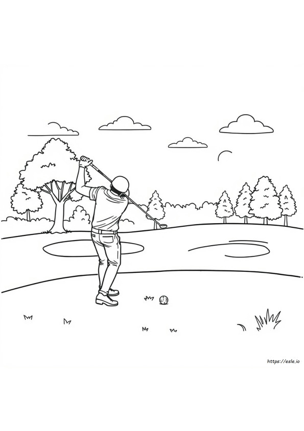 Disegni Da Colorare Di Golf Stampabili