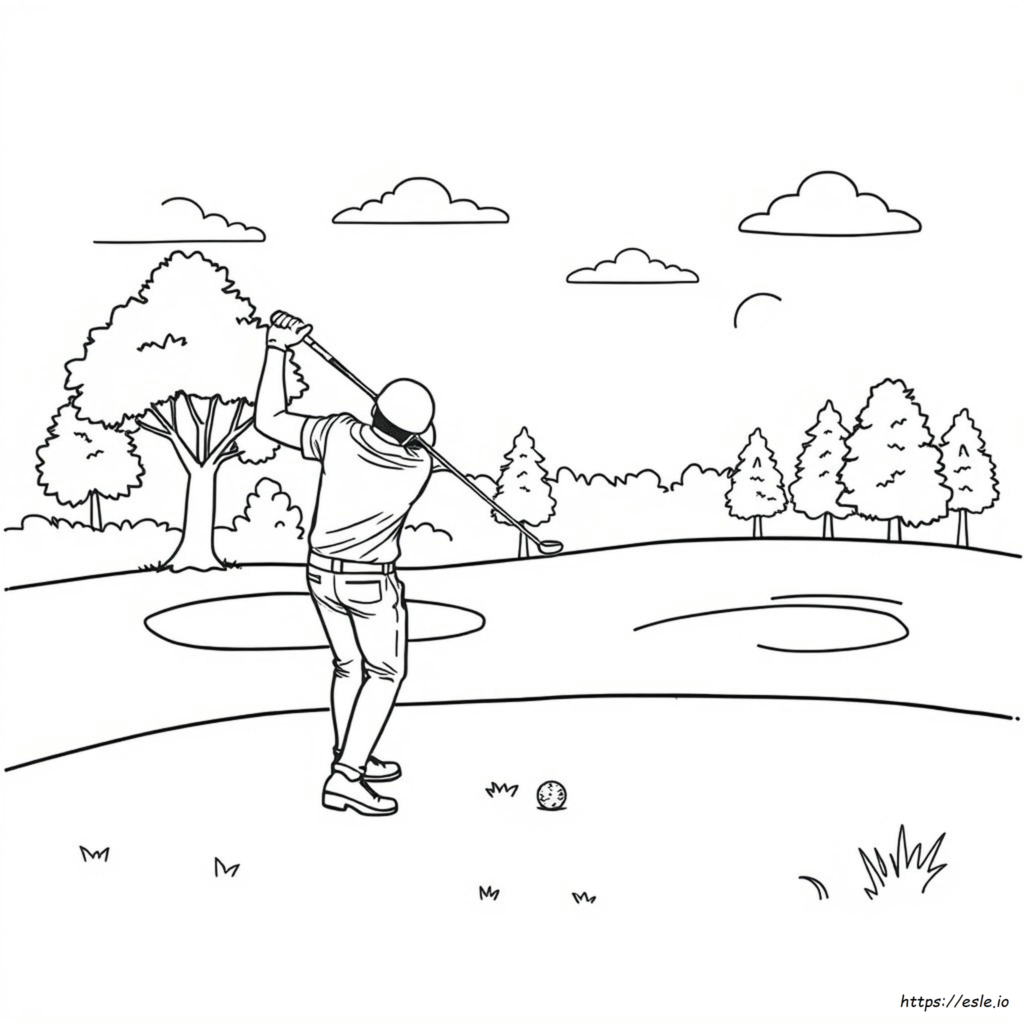 Golf Coloring Pages Printable
