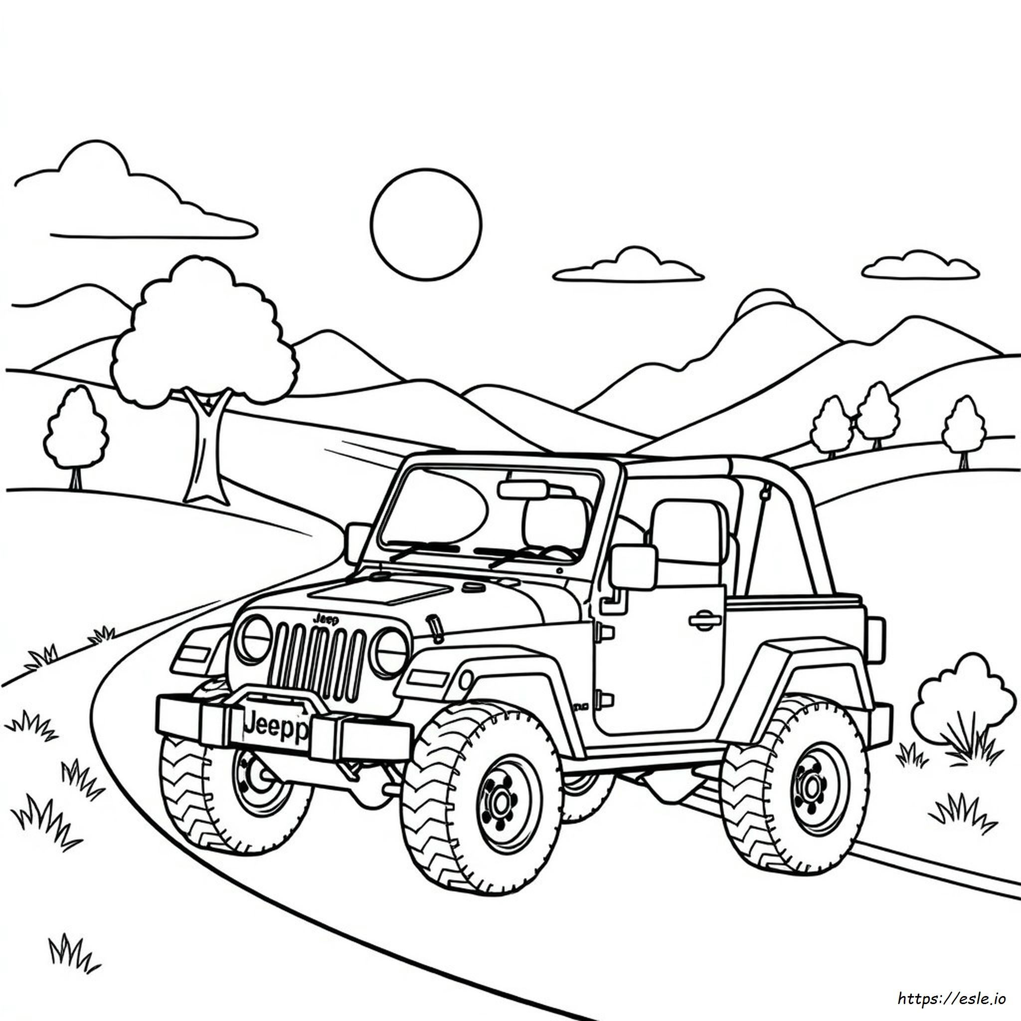 Cool Jeep Coloring Pages