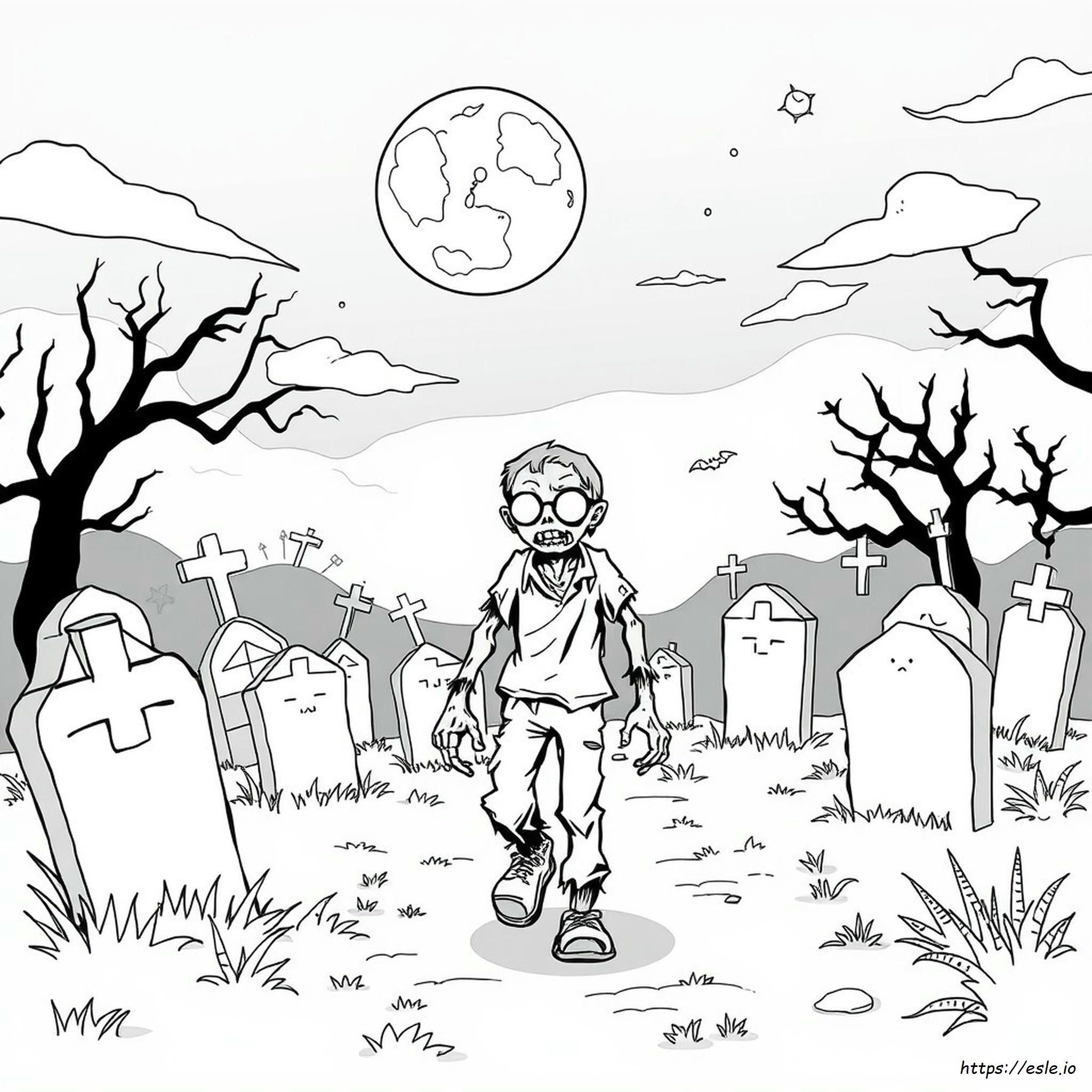 Zombie Ausmalbilder Für Kinder