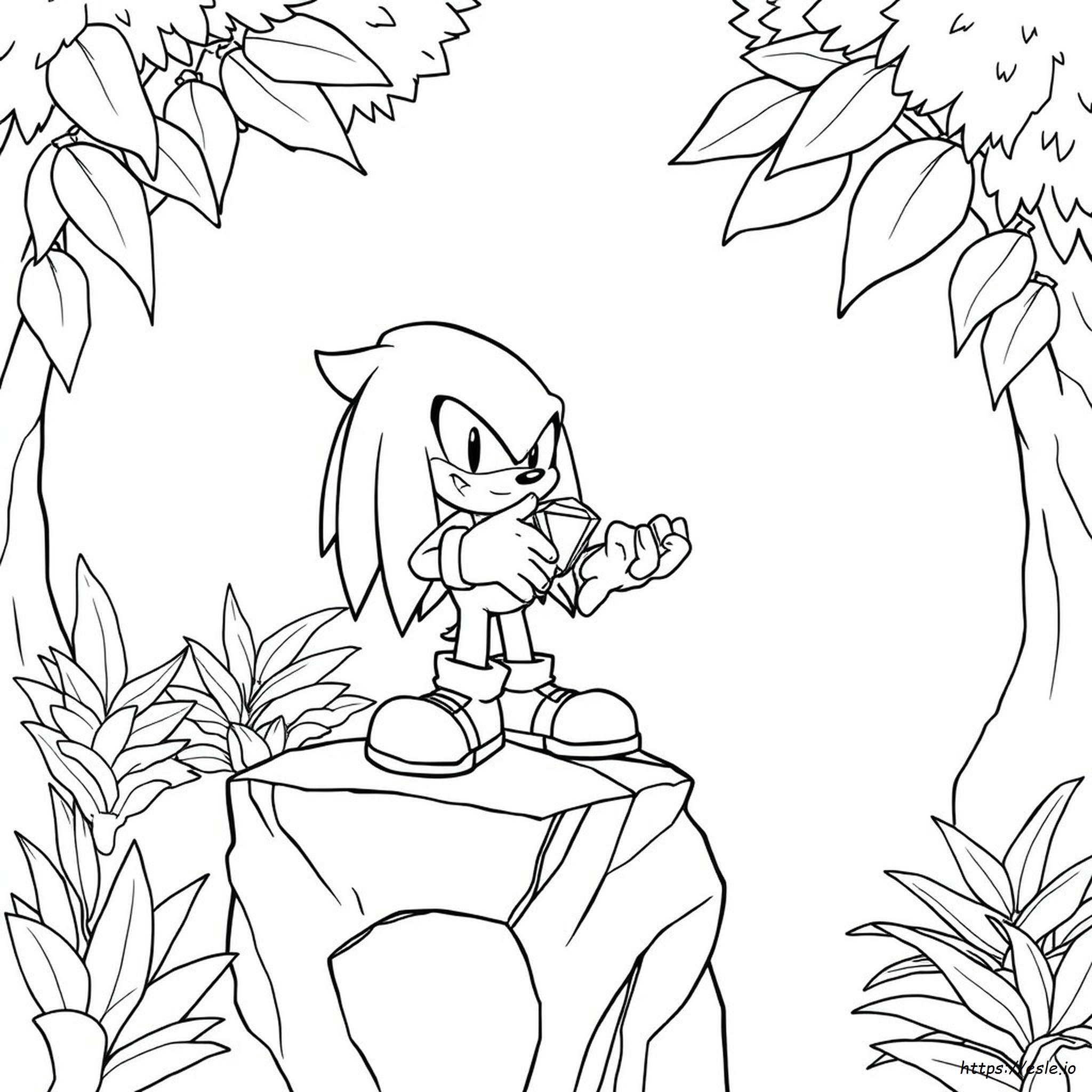 Knuckles Da Colorare Pdf