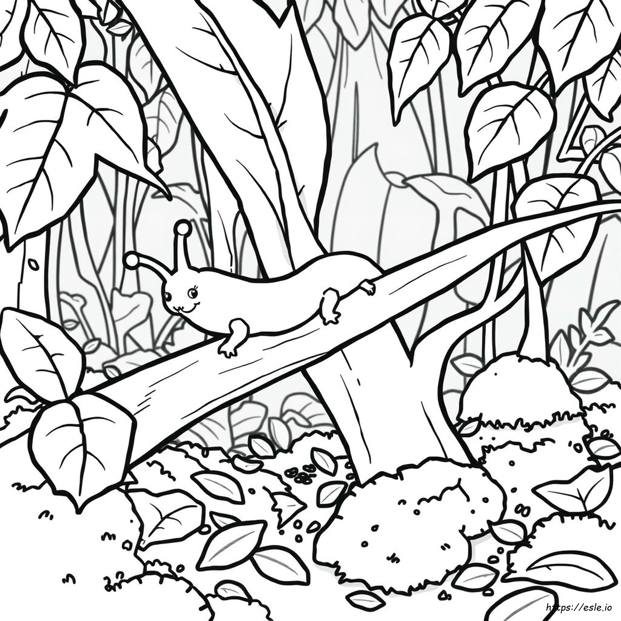 Banana Slug Coloring Page