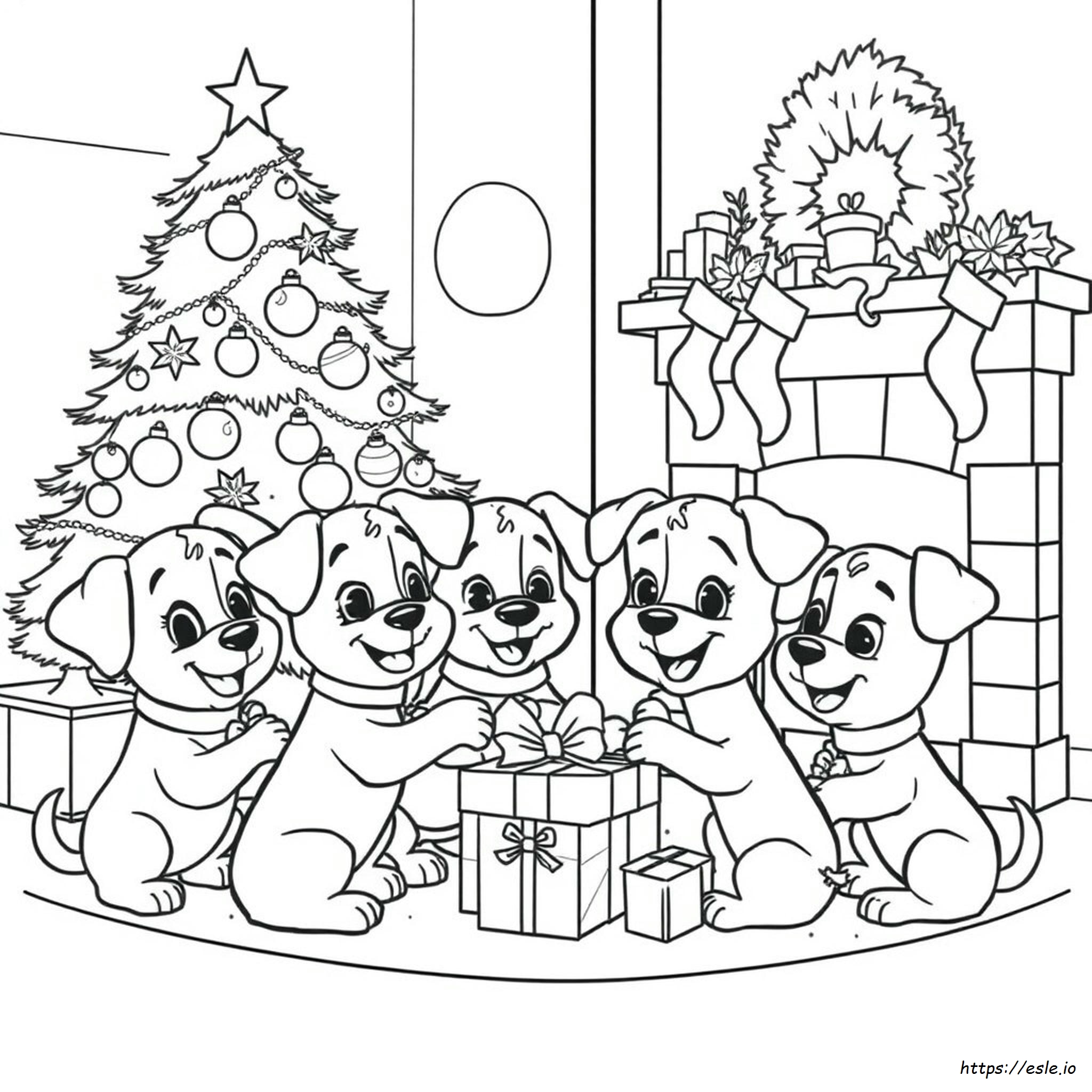 Puppy Dog Pals Christmas Coloring Pages