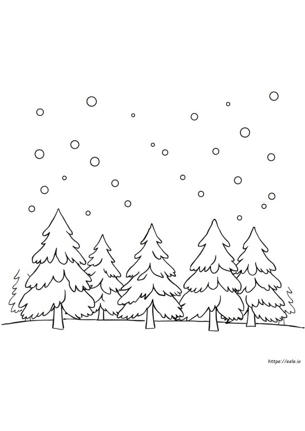 Sneeuw Kleurplaat