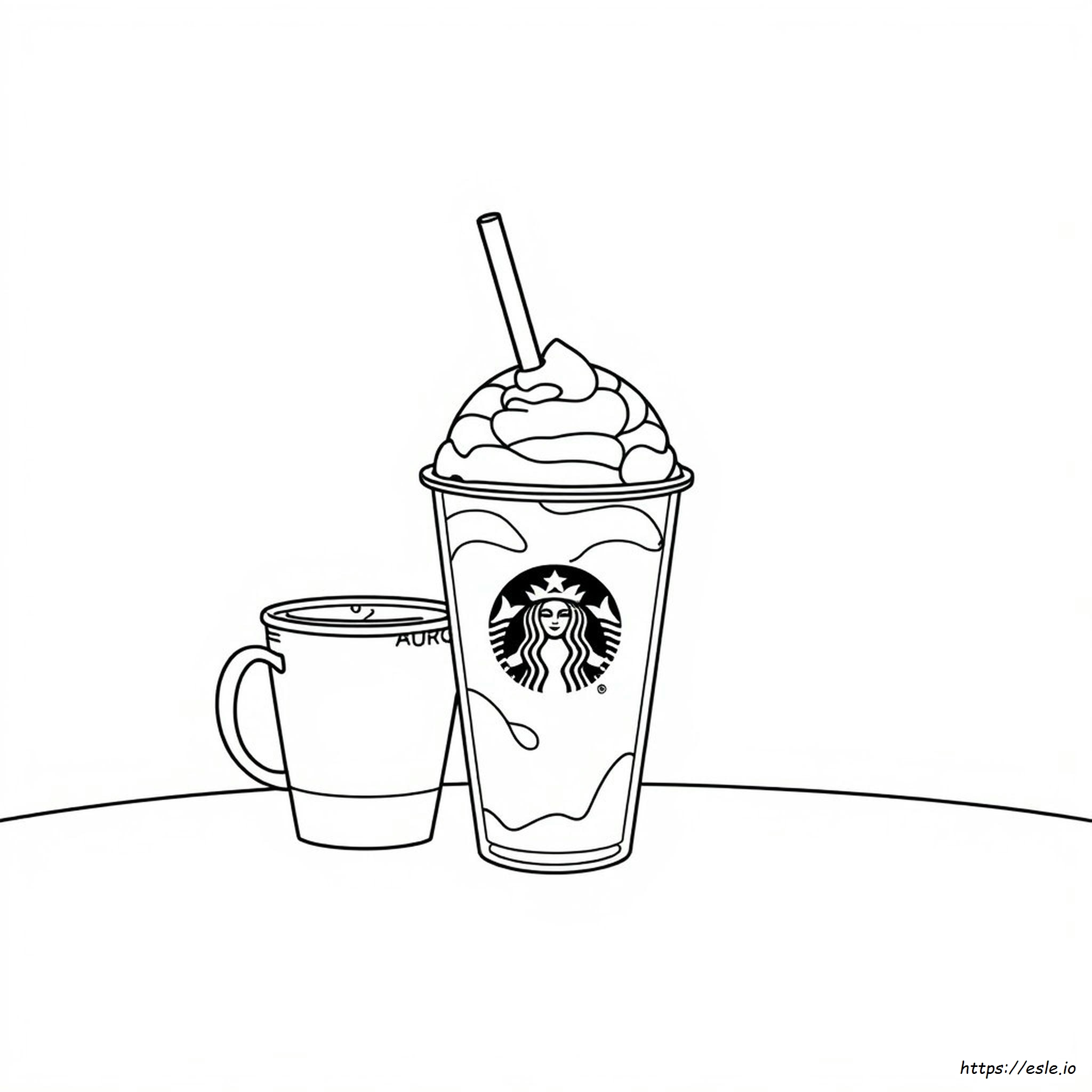Starbucks Frappuccino Coloring Page