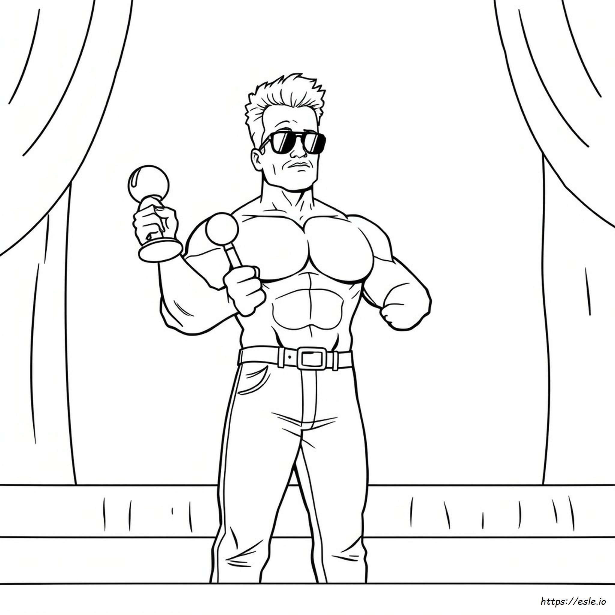 Arnold Schwarzenegger Coloring Pages