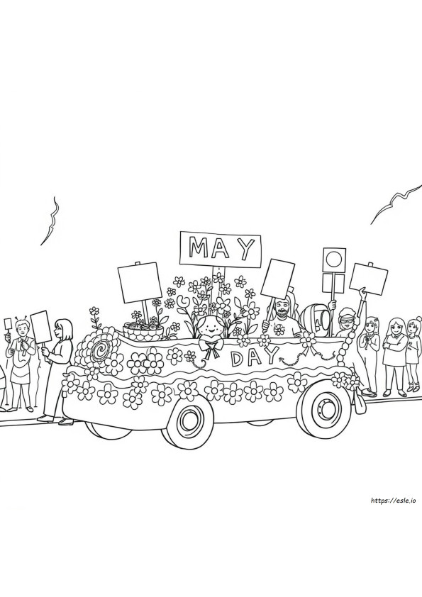 Páginas Para Colorear Gratuitas Del Día De Mayo