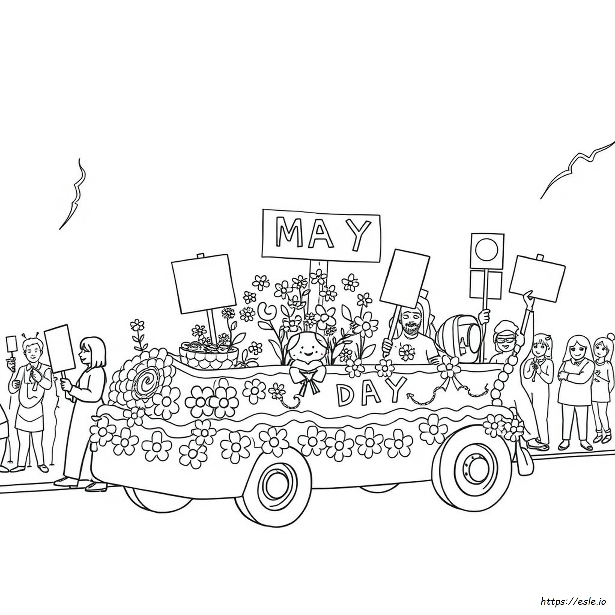 Free May Day Coloring Pages