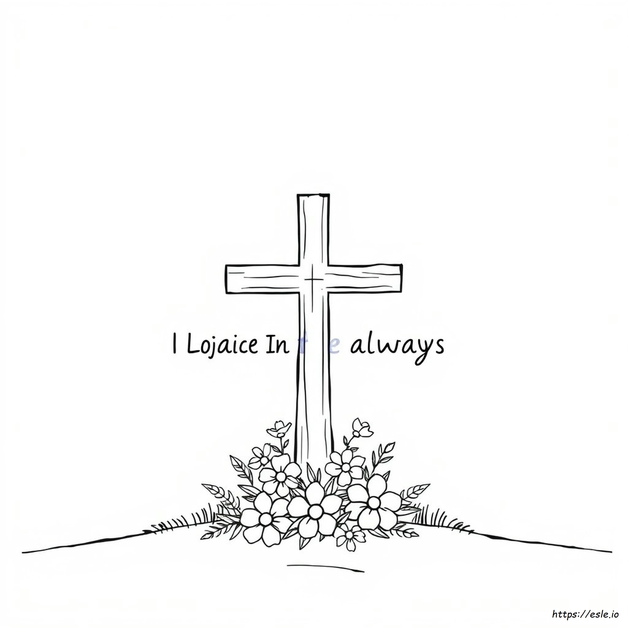 Filipenses 4:4 Para Colorear