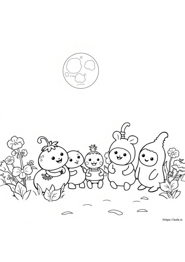 イン・ザ・ナイト・ガーデン ぬりえ | 無料ぬり絵